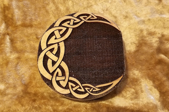 kader uitdrukking neutrale Keltische knoop maan knoopwerk houtsnede stempel voor houtblok - Etsy België