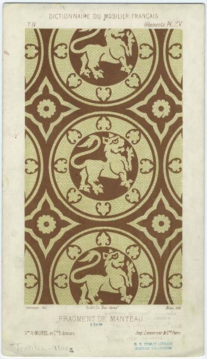 12 Century Spur of Four Points from Fragment de Manteau Woodcut for Wood Block Printing SCA
