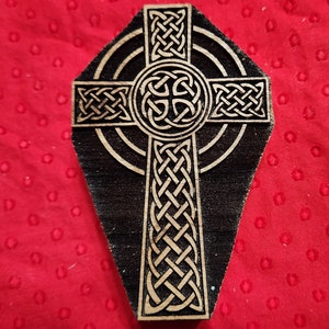 Celtic Knotwork Cross Patch - Religious Patch - Christian Patch - Iron on  patch - Sew on patch - Applique patch
