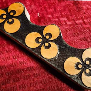 16th Century Turkish Dotted Cintamani Trim  Bar Woodcut Stamp for Wood Block Printing or Leather Embossing SCA