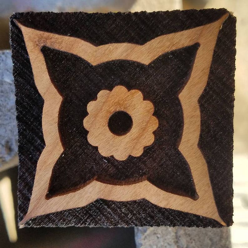 12 Century Spur of Four Points from Fragment de Manteau Woodcut for Wood Block Printing SCA