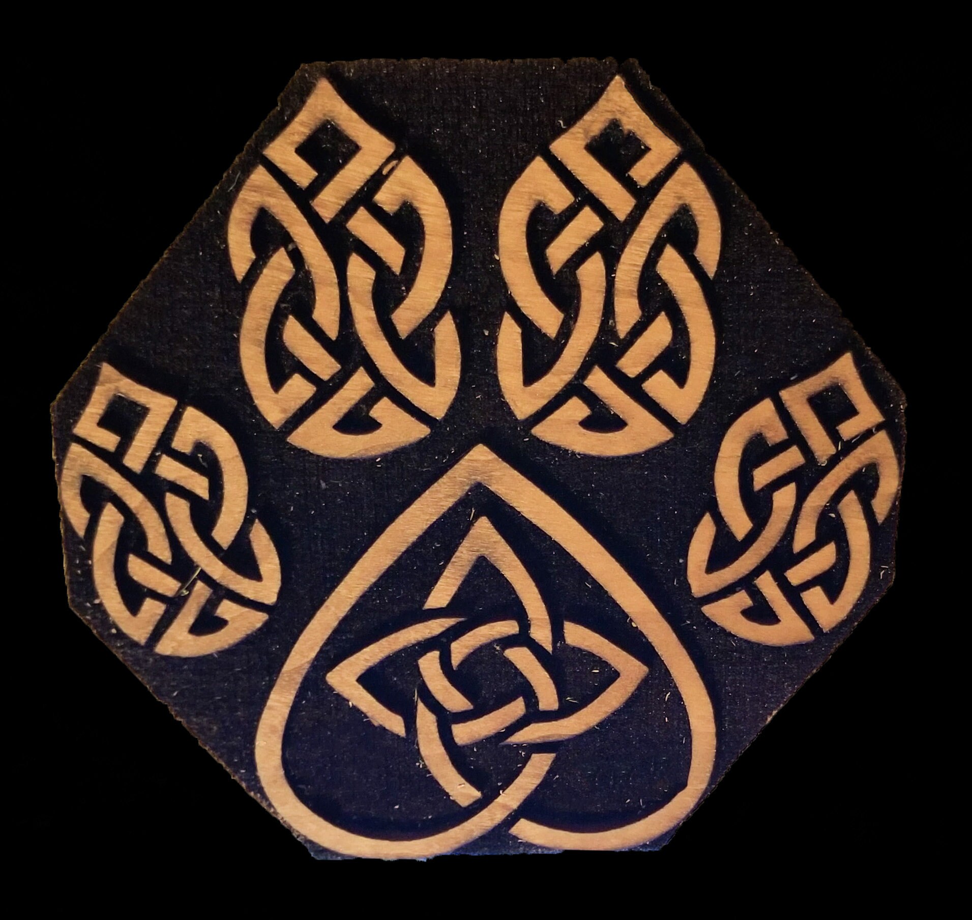 Celtic Knotwork Paw Print Woodcut for Wood Block Printing or - Etsy