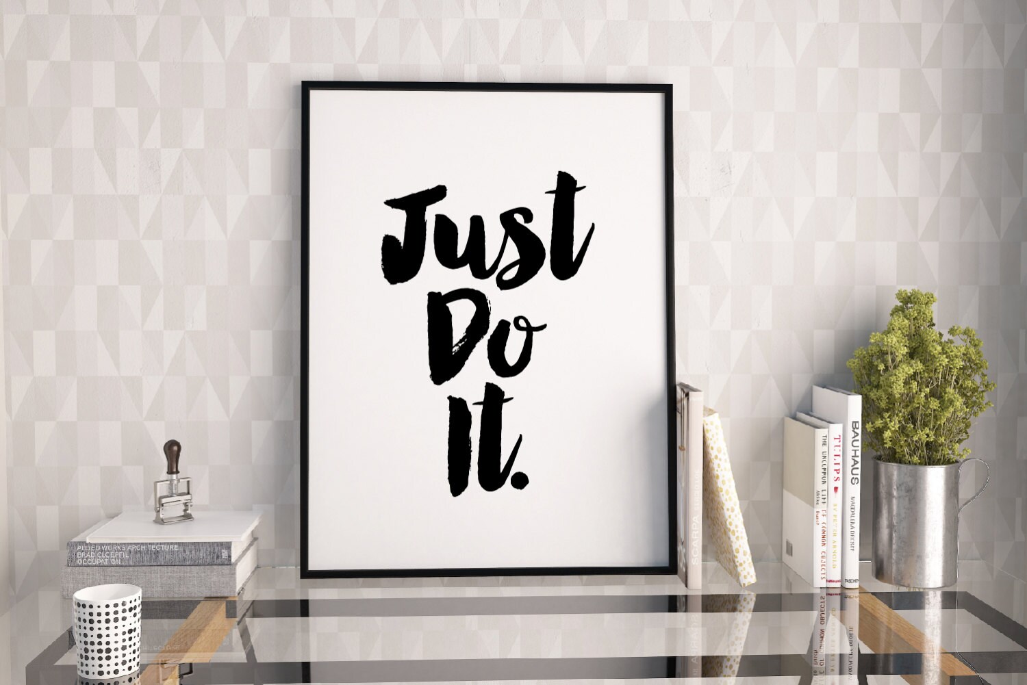Just Do It print motivational print printable quote Etsy