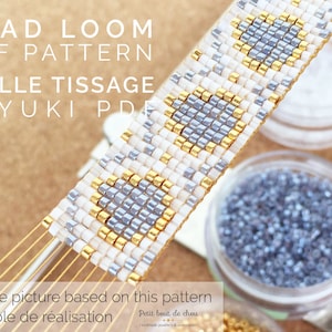 Miyuki Delica Bead Loom Bracelet Pattern (PDF Download)