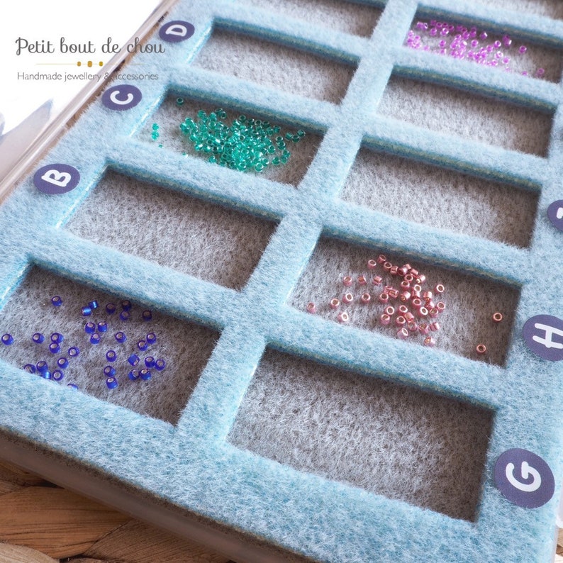 Travel beading case with mat/ nomade beading tray/ sorting Etsy