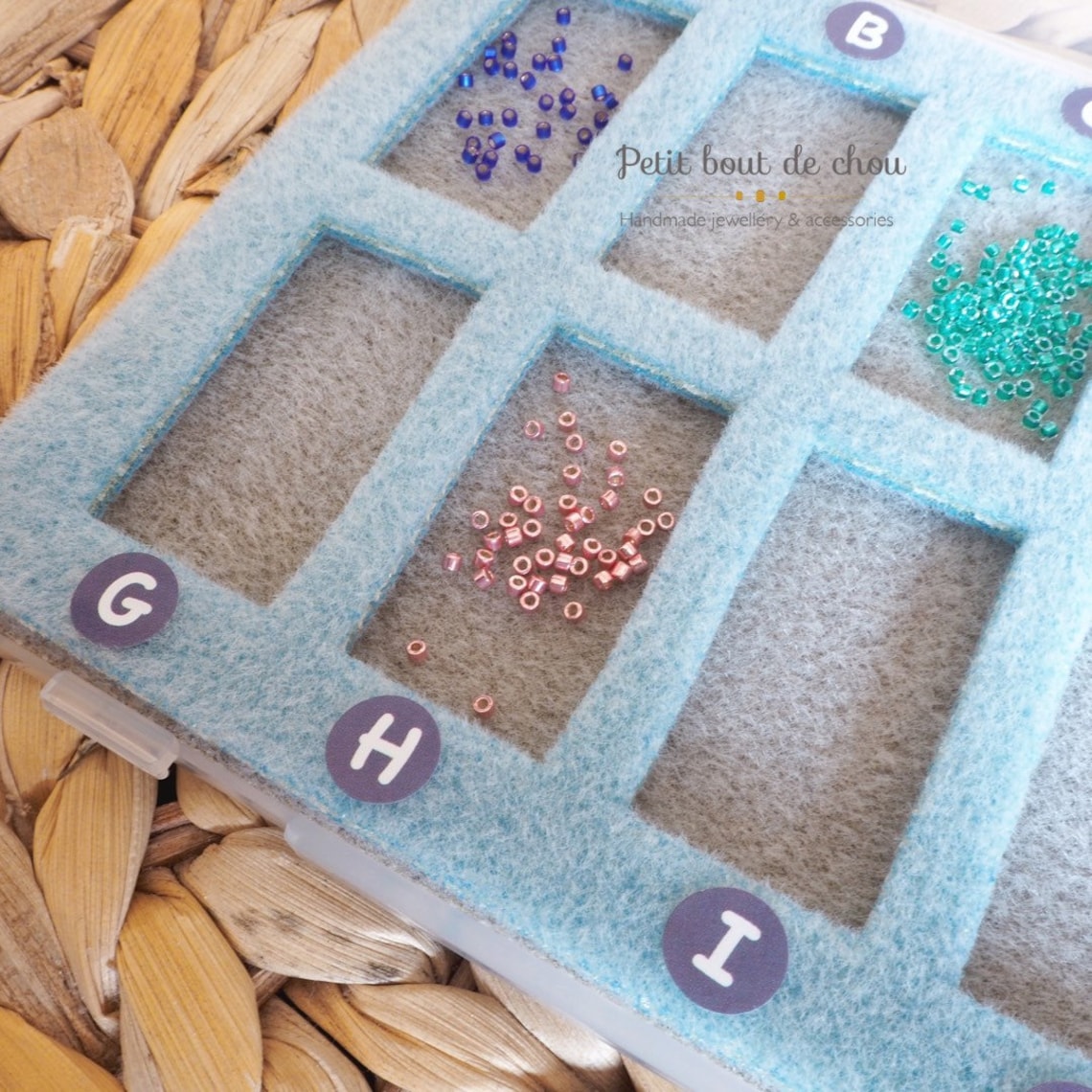 Travel beading case with mat/ nomade beading tray/ sorting Etsy