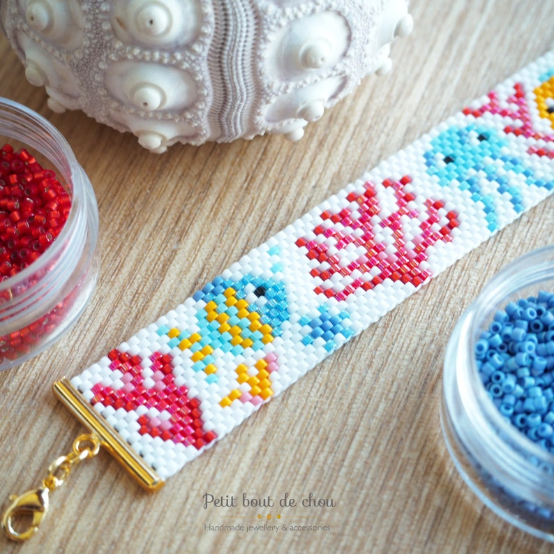 Bracelet Ajustable En Perles Miyuki Delica - Fait Main En France - Couleurs Assorties