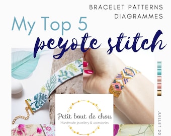 Recueil de Grilles de tissage bracelet/peyote impair/diagramme