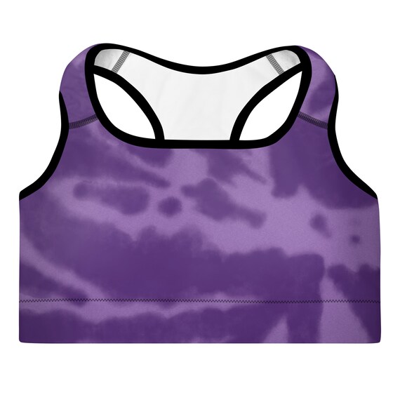 Sports Bra With Padding 'purple' Yoga & Meditation 