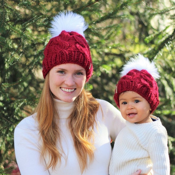 mommy and me matching winter hats