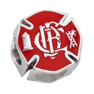 Chicago Fire Charm - Fits Pandora Bracelet - Sterling Silver