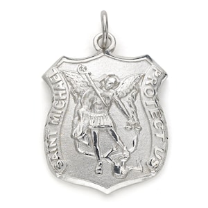 Saint Michael Pendant - Sterling Silver
