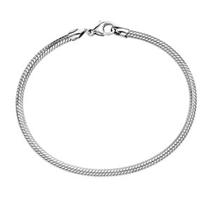 Sterling Silver Charm Bracelet - All Popular Charms Fits - Pandora, Chamilia, Trollbeads, etc!