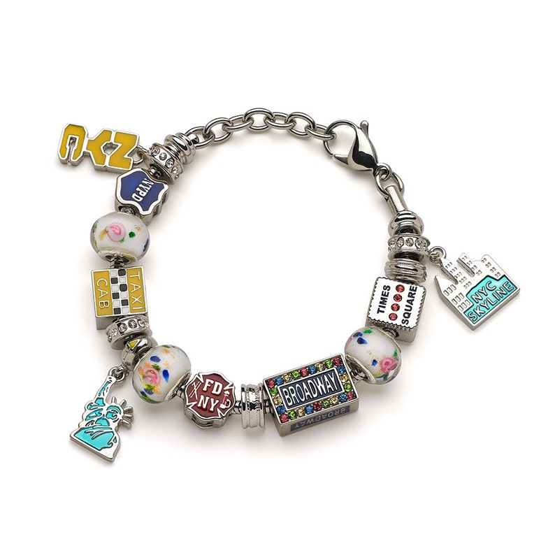 New York City Charm Bracelet Bracelet and All Charms Etsy
