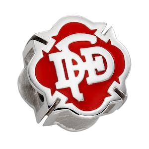 Dallas Fire Charm - Fits Pandora Bracelet - Sterling Silver
