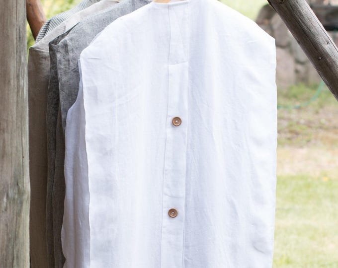 Organic Linen Garment Bag: Travel & Wedding Dress Storage