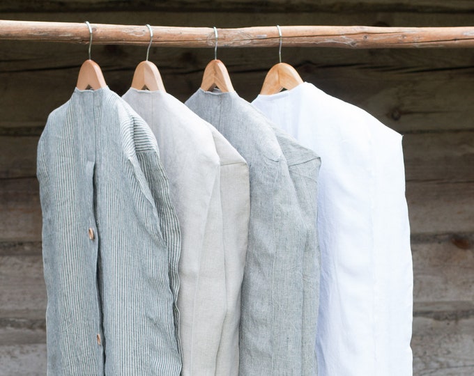 Organic Linen Garment Bag: Wedding & Bridesmaid Dress Storage