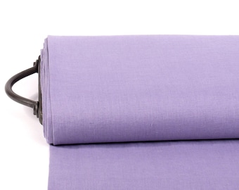 Lavender Pure Linen Fabric - Medium Weight for Apparel, Home & Crafts.