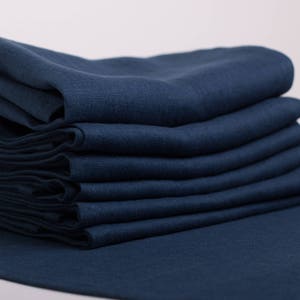 Linen Napkins Set of 8: Handmade Washed Linen