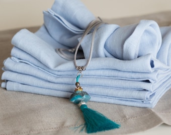 Pure 100% linen napkin  Washed handmade linen napkins