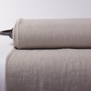 Natural Undyed Linen Fabric: Medium Weight, OEKO-TEX Certified