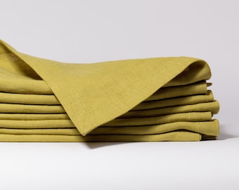 Pure Linen Napkin: Soft Table Cloth, Wedding Dinner Napkins