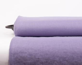 Lavender Pure Linen Fabric: Sold by the Yard