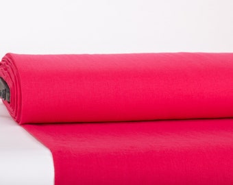 Reine 100 % Leinen Stoff rosa Medium Gewicht vorgewaschen langlebige dichte schlichte solide Bio Textil Drape für Nähtisch Tuch Bulk Stock