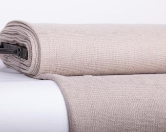Waffle Pique Linen Fabric: Undyed, Pre-washed, By The Yard