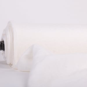Off-White Linen Fabric: 100% Pure, Medium Weight 200gsm