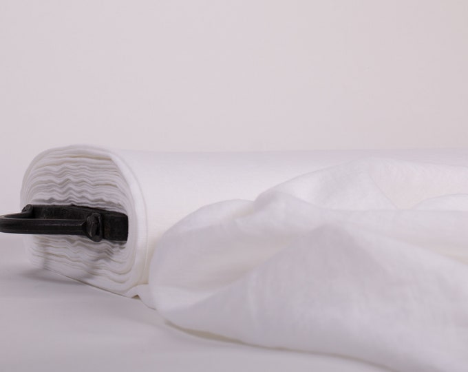 White linen fabrics LinenBuy