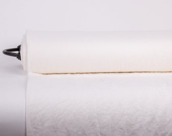 Pure 100% Linen Fabric Stark White 135gsm Light Weight. Premium Lightweight Linen Fabric - Breathable & Versatile for Apparel