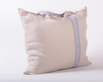 Organic Linen Storage Bag: Natural, Eco-Friendly, and Long-Lasting. European Flax Linen Storage Tote, Eco-Chic Linen Wardrobe Organizer