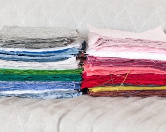 LinenBuy Linen fabrics samples Set 1 blue shades Set 2 pink shades Set 3 green yellow  brown  Set 4  Gingham Set 5 Striped Set6 Light weight