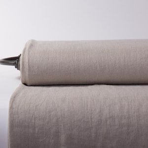 LinenBuy Pure linen fabric 280gsm Heavy weight Not-Dyed Pre-washed Organic Rustic. Fabric by the yards, by the meter