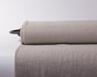 LinenBuy Pure linen fabric 280gsm Heavy weight Not-Dyed Pre-washed Organic Rustic. Fabric by the yards, by the meter