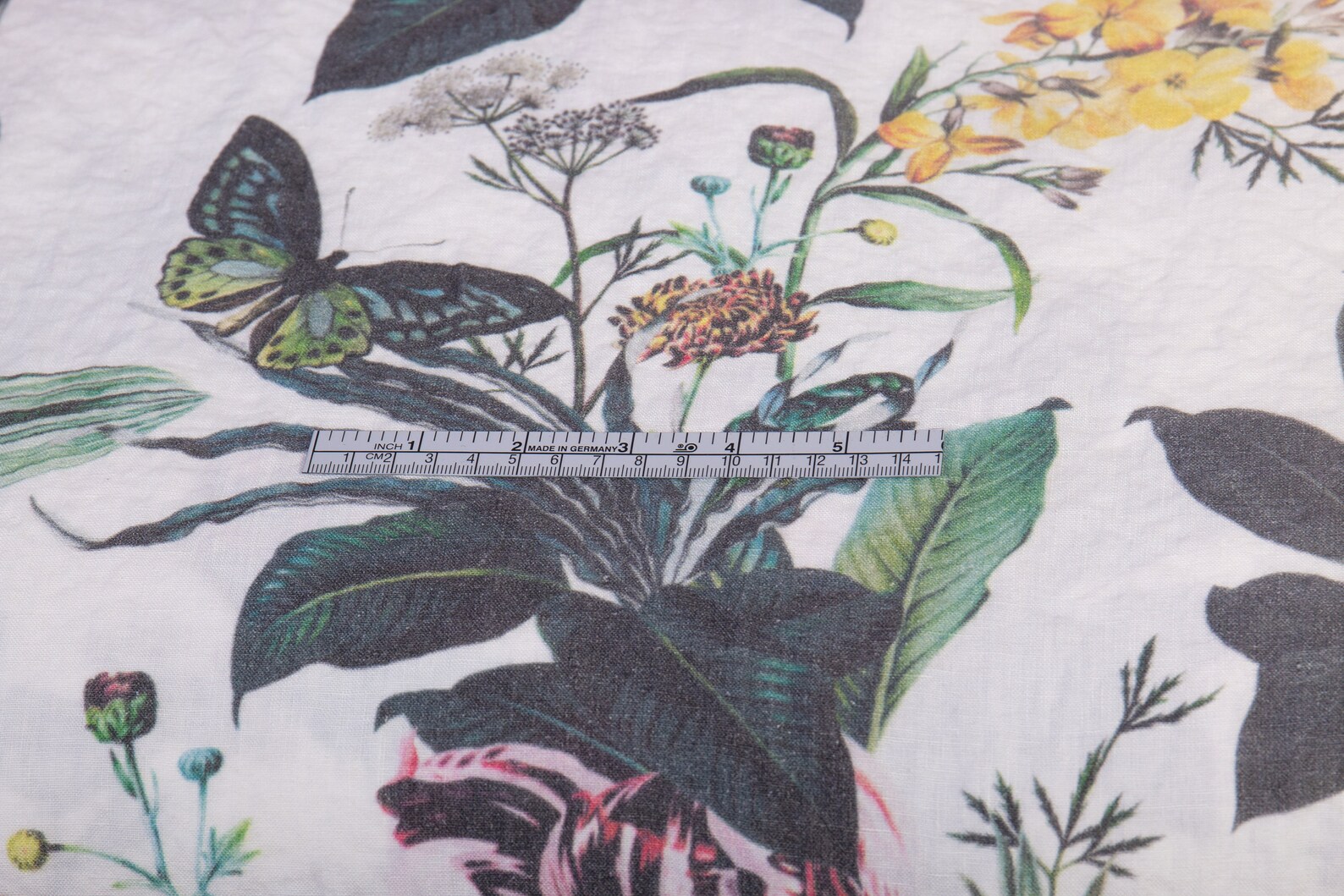 Pure 100 Linen Fabric. Floral Digital Print Fabric UTOPIA Etsy