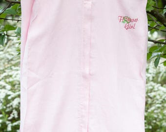 Embroidered Linen Wedding Garment Bag: Ring Bearer, Flower Girl
