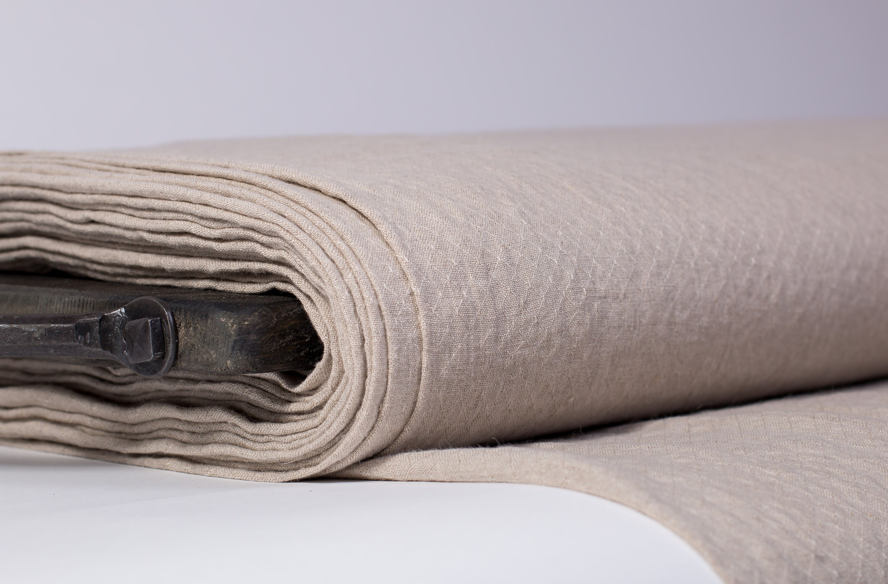 Pure 100 linen fabric Notdyed diamond pattern 160gsm medium Etsy