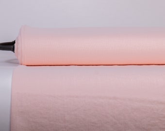 Pure 100% linnen stof pastel roze medium gewicht voorgewassen duurzame dichte effen solide organische textiel drape voor naaien tafelkleed op maat gesneden