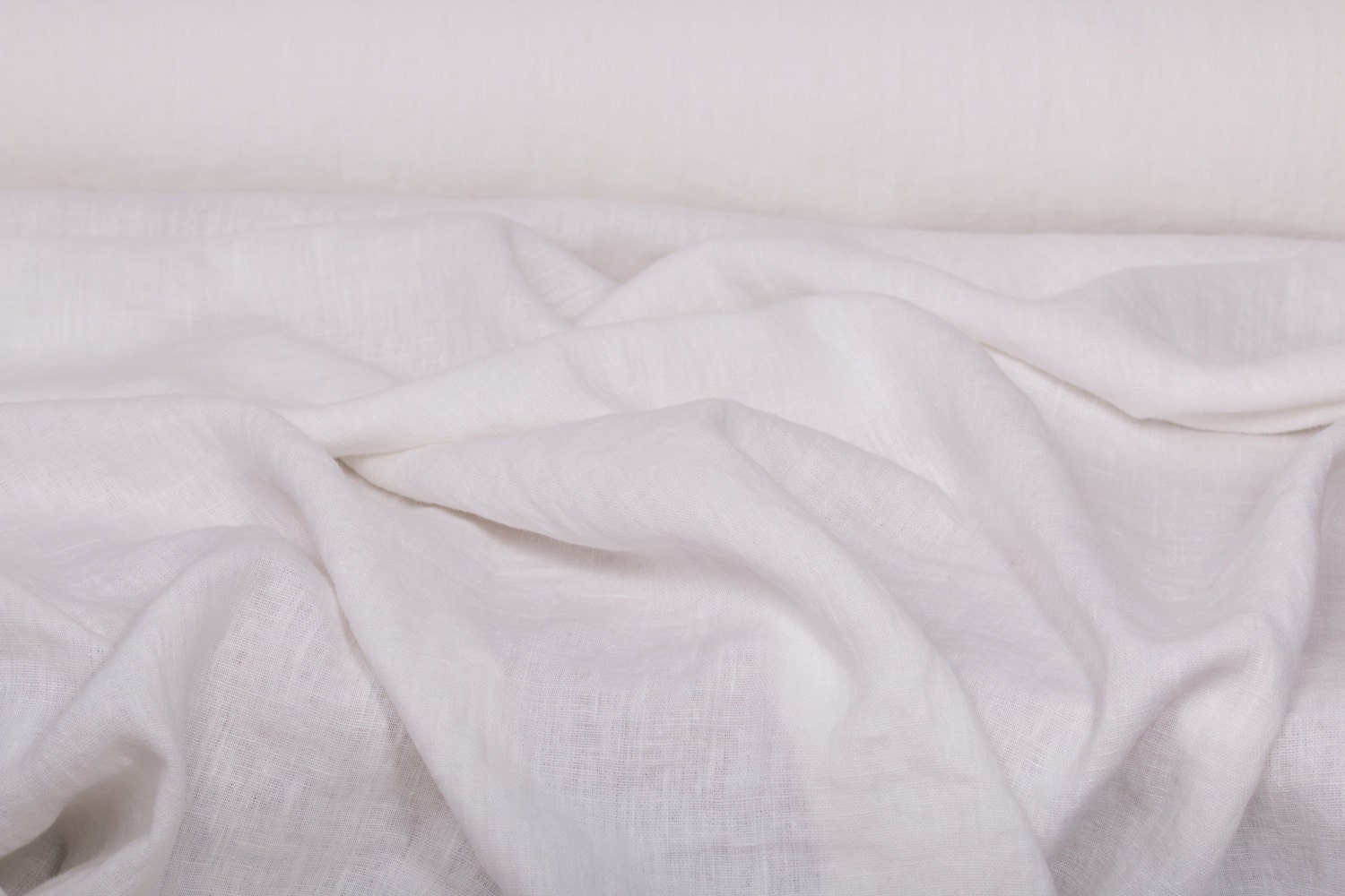 Linen fabric 280gsm Heavyweight Stark white washed 100 pure linen