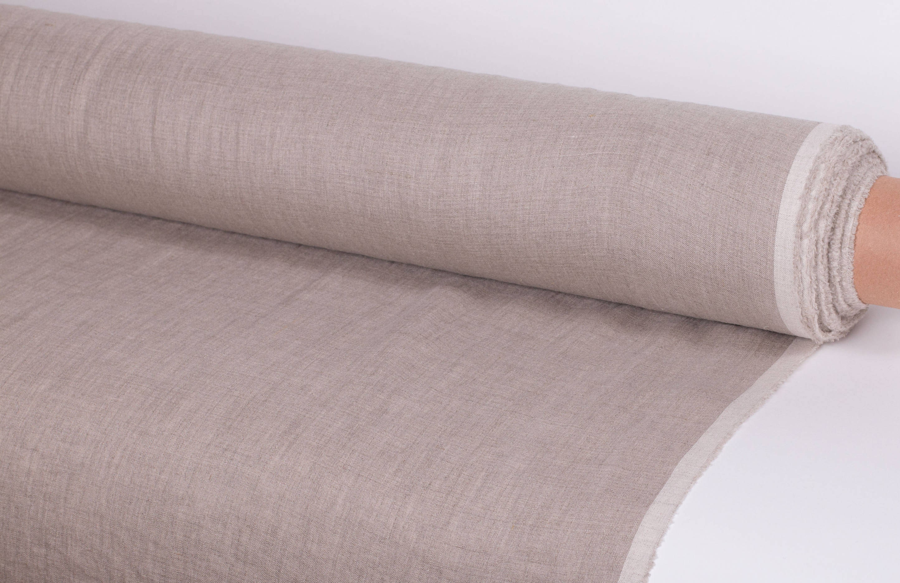 Linen fabric Not Dyed 135gsm lightweight Preshrunk, softened, Eco