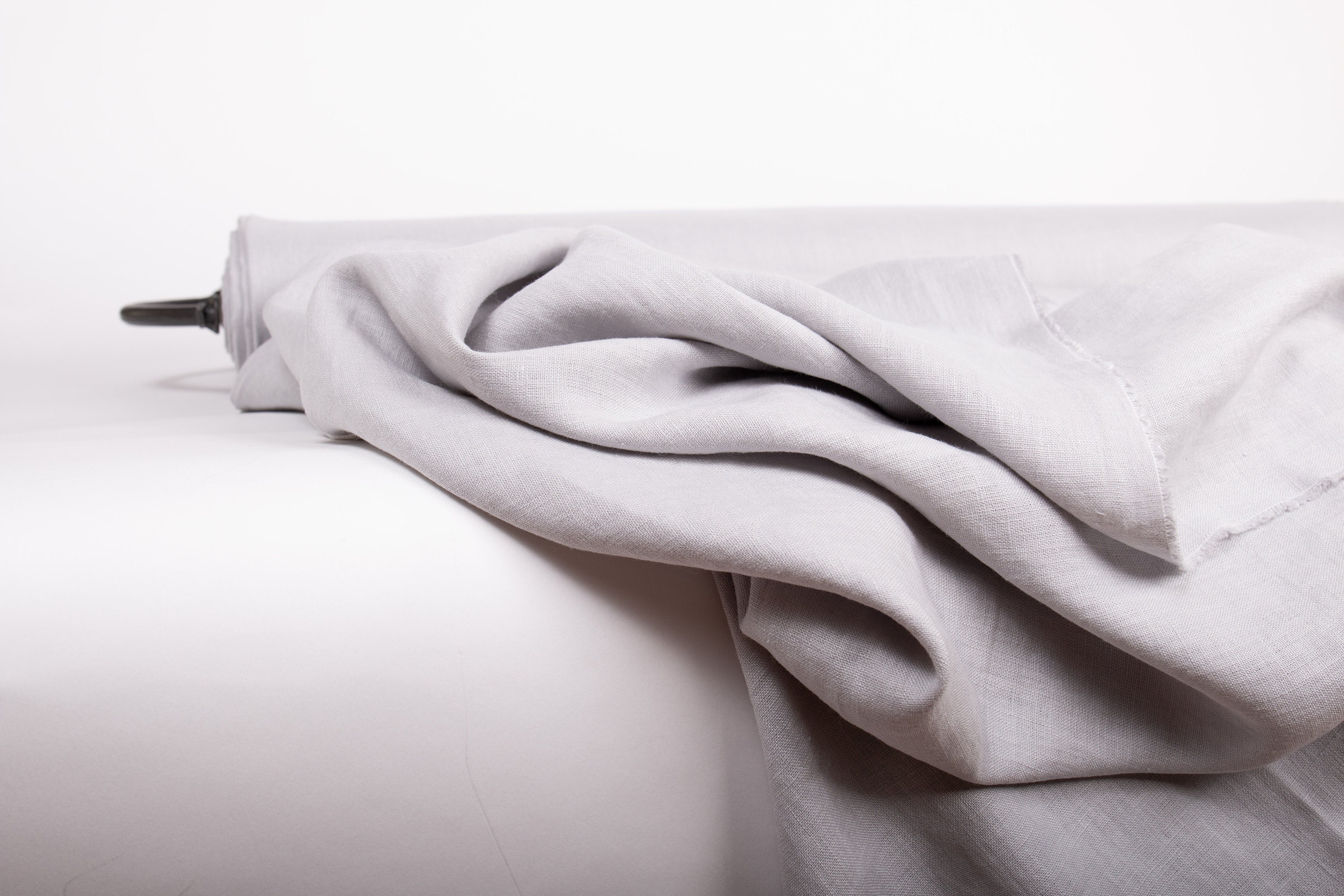 Soft Linen Fabric for Sewing Clothes Stock Image - Image of empty, gray:  180791481