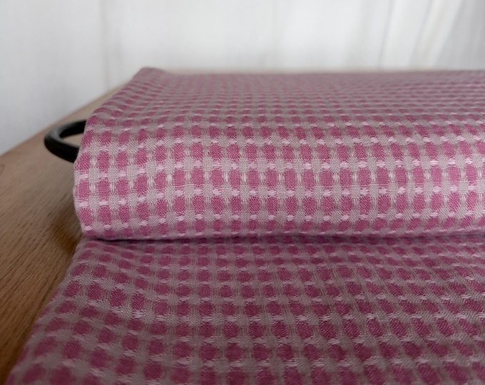 100% Linen Fabric by the Yard, Soft Washed Dobby Textured Linen for Sewing, OEKO-TEX Linen Material for Apparel, Towels, Curtains, Crafts