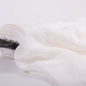 Off-White Linen Fabric: 100% Pure, Light Weight (135gsm)