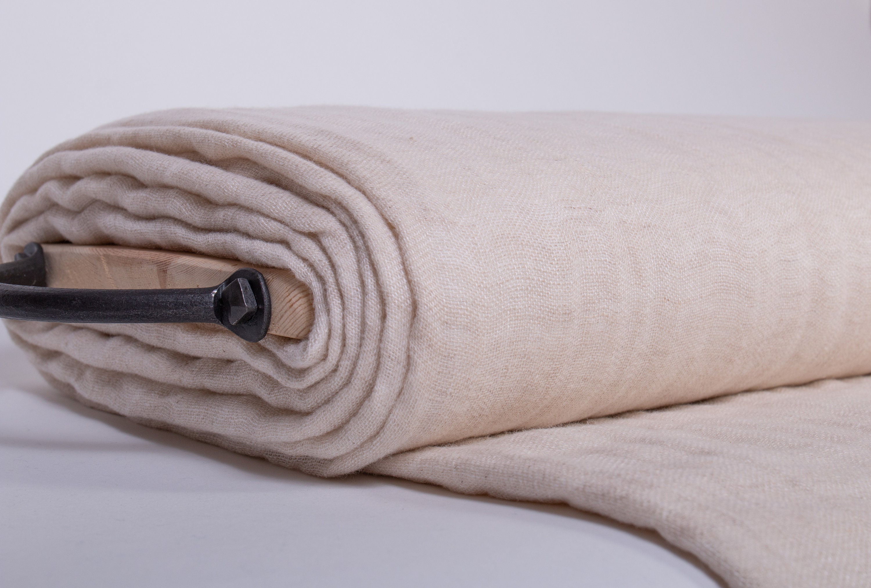 Fabric Extra Wide Last piece 2.3 yd / 2 m Pure Linen Double Side Off