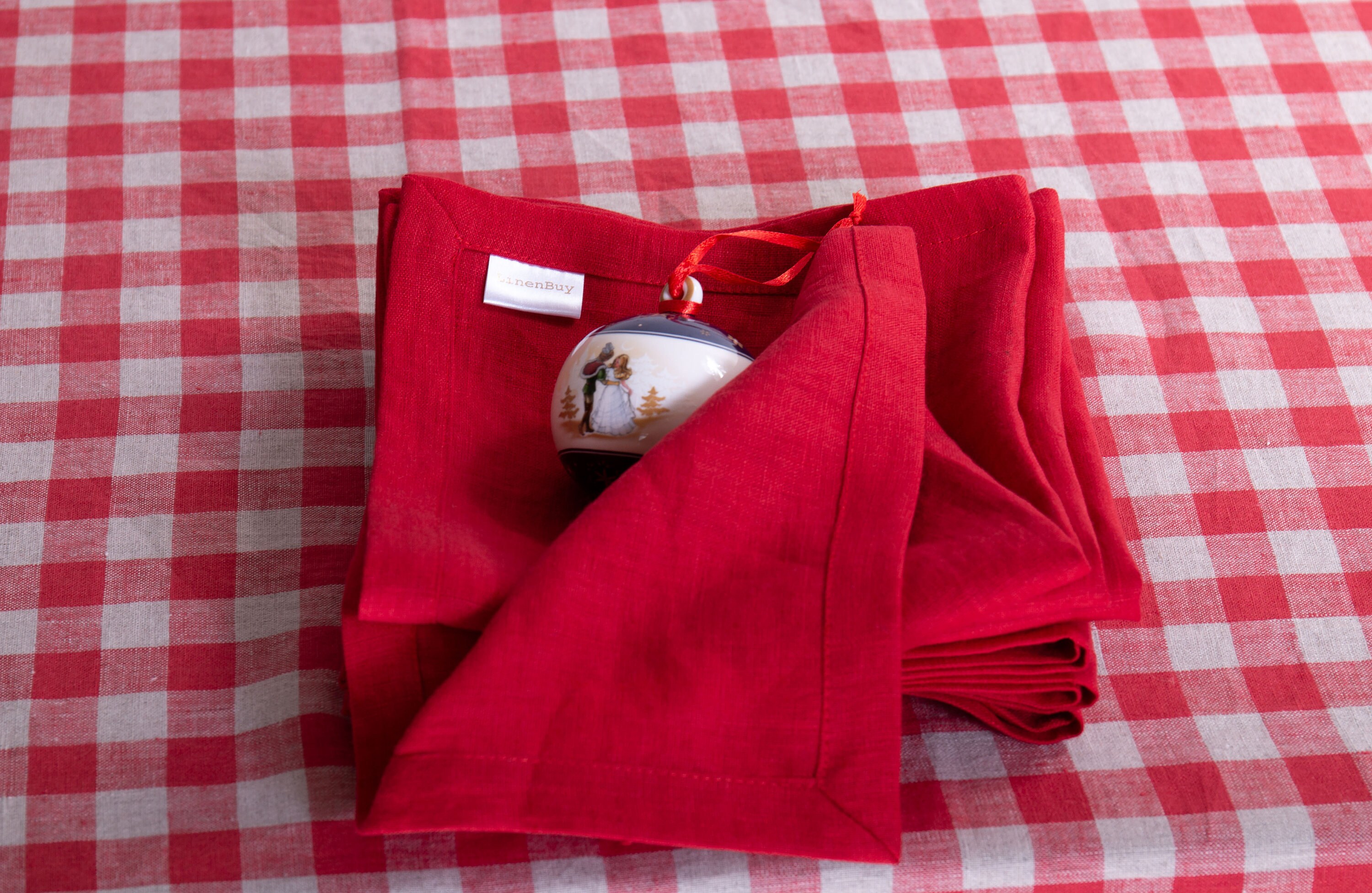 Organic Linen Napkins, 100% Organic Fabric