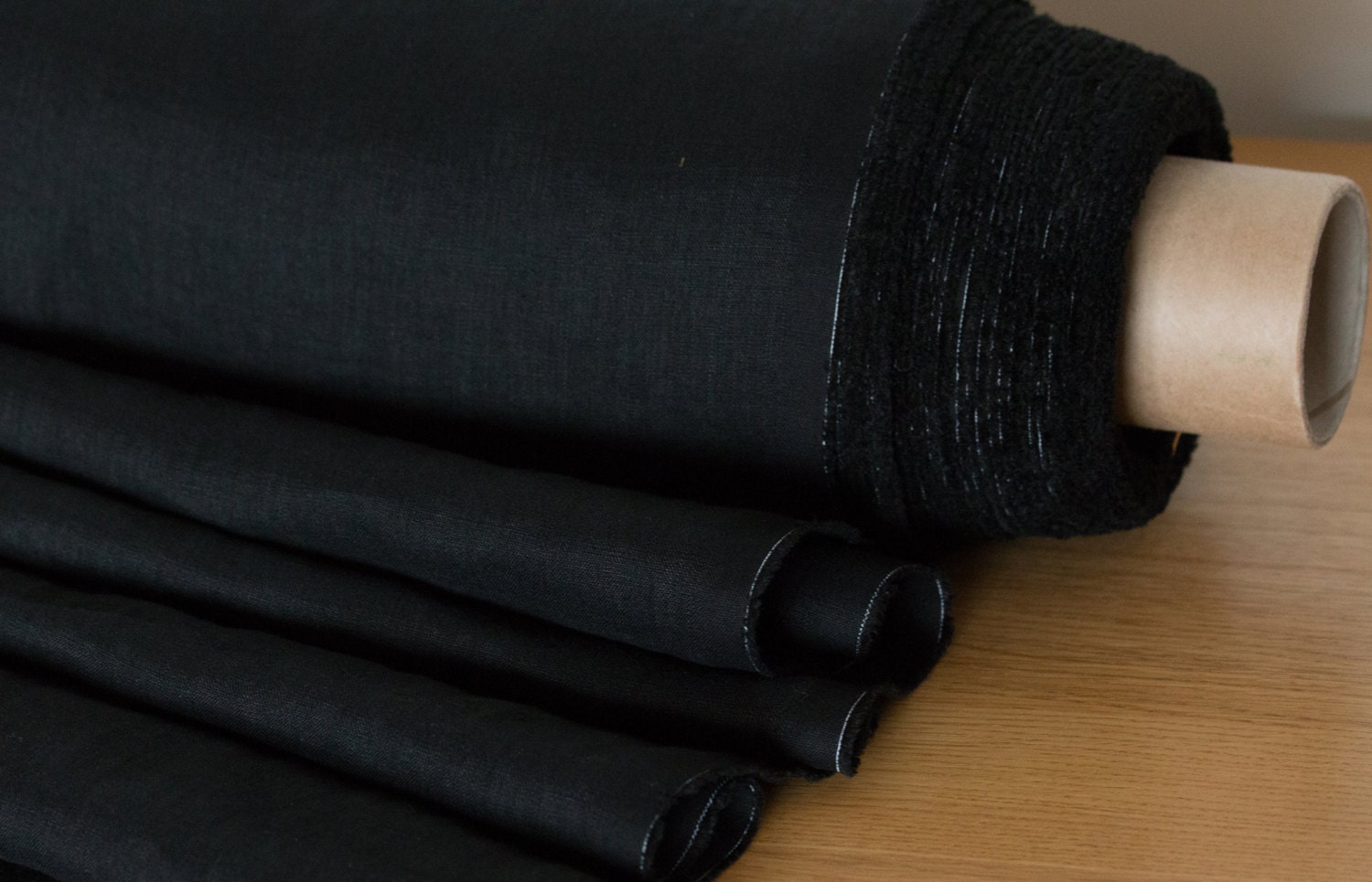 Linen fabric 135gsm Black lightweight pure 100 linen thin and Etsy