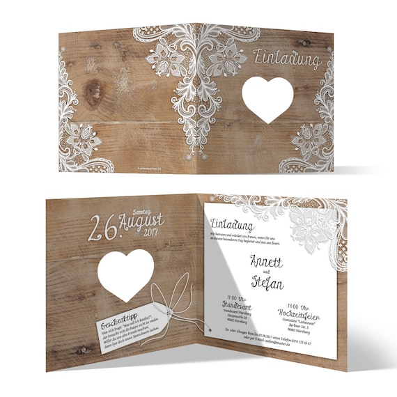 Thanksgiving Cards Wedding Thanks Cards Thanksgiving-A4 Long Rustic with White Lace Personalized Individually