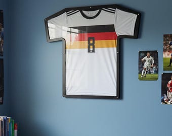 Trikotrahmen in T-Form, Größe wählbar XS bis 4XL, Anthrazit oder Weiß, für Fußballtrikot, Vereinstrikot oder T-Shirt